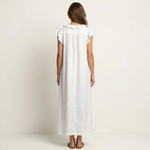 Josette | Vestido de Lino con Escote de Encaje