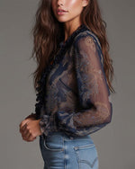 Norina | Blusa con Escote V de Tacto Suave