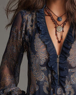 Norina | Blusa con Escote V de Tacto Suave